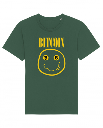 Bitcoin Smiley Face Bottle Green