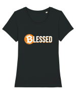 Blessed Bitcoin Tricou mânecă scurtă guler larg fitted Damă Expresser