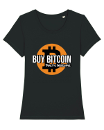 Buy Bitcoin Tricou mânecă scurtă guler larg fitted Damă Expresser