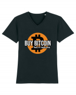 Buy Bitcoin Tricou mânecă scurtă guler V Bărbat Presenter