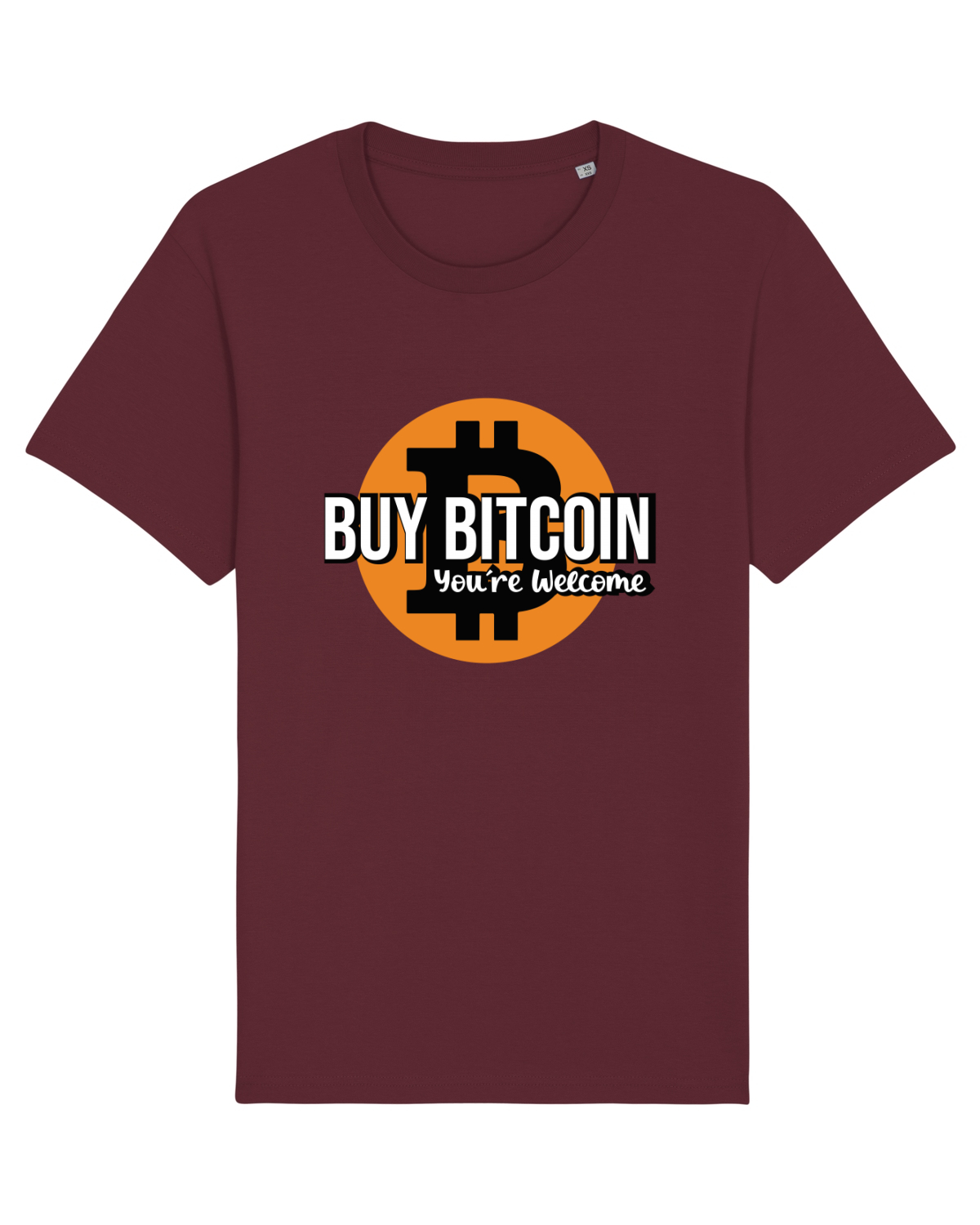 Tricou mânecă scurtă Unisex Rocker Burgundy