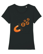 Catch the Bitcoin Tricou mânecă scurtă guler larg fitted Damă Expresser