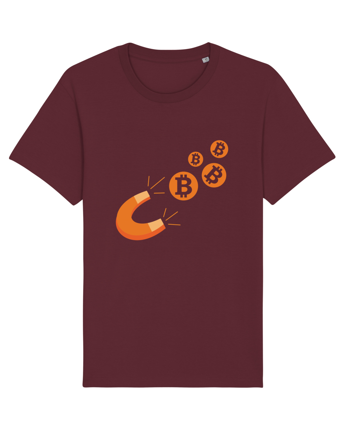 Tricou mânecă scurtă Unisex Rocker Burgundy