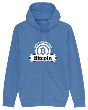 Cryptocurrency Bitcoin Bright Blue