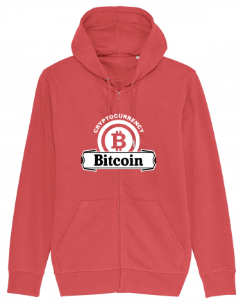 Cryptocurrency Bitcoin Carmine Red