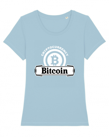 Cryptocurrency Bitcoin Sky Blue
