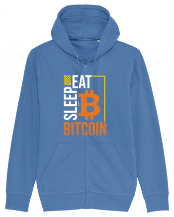 Eat Sleep Bitcoin Bright Blue