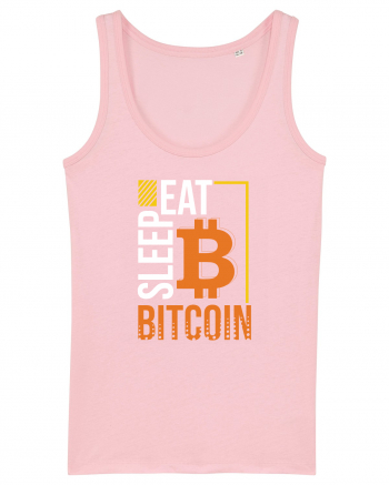 Eat Sleep Bitcoin Cotton Pink