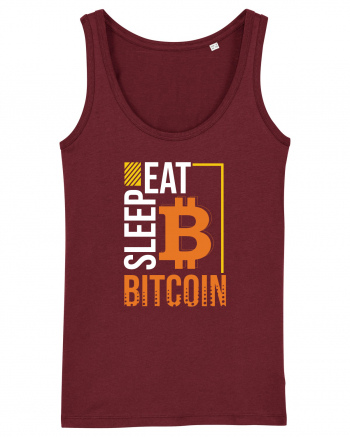 Eat Sleep Bitcoin Burgundy