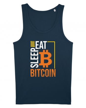 Eat Sleep Bitcoin Navy
