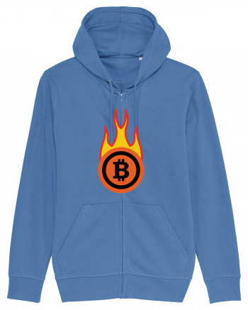 Fireball Bitcoin Bright Blue