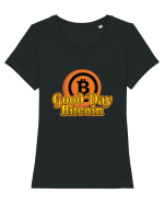 Good Day Bitcoin Tricou mânecă scurtă guler larg fitted Damă Expresser