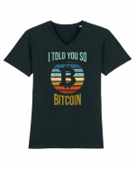 I Told You So Bitcoin Tricou mânecă scurtă guler V Bărbat Presenter