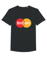 Master Bitcoin Tricou mânecă scurtă guler larg Bărbat Skater
