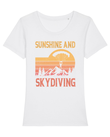 Sunshine And Skydiving White
