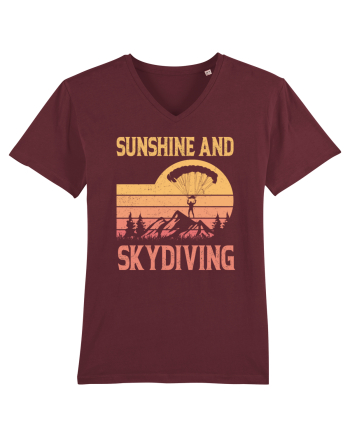 Sunshine And Skydiving Burgundy