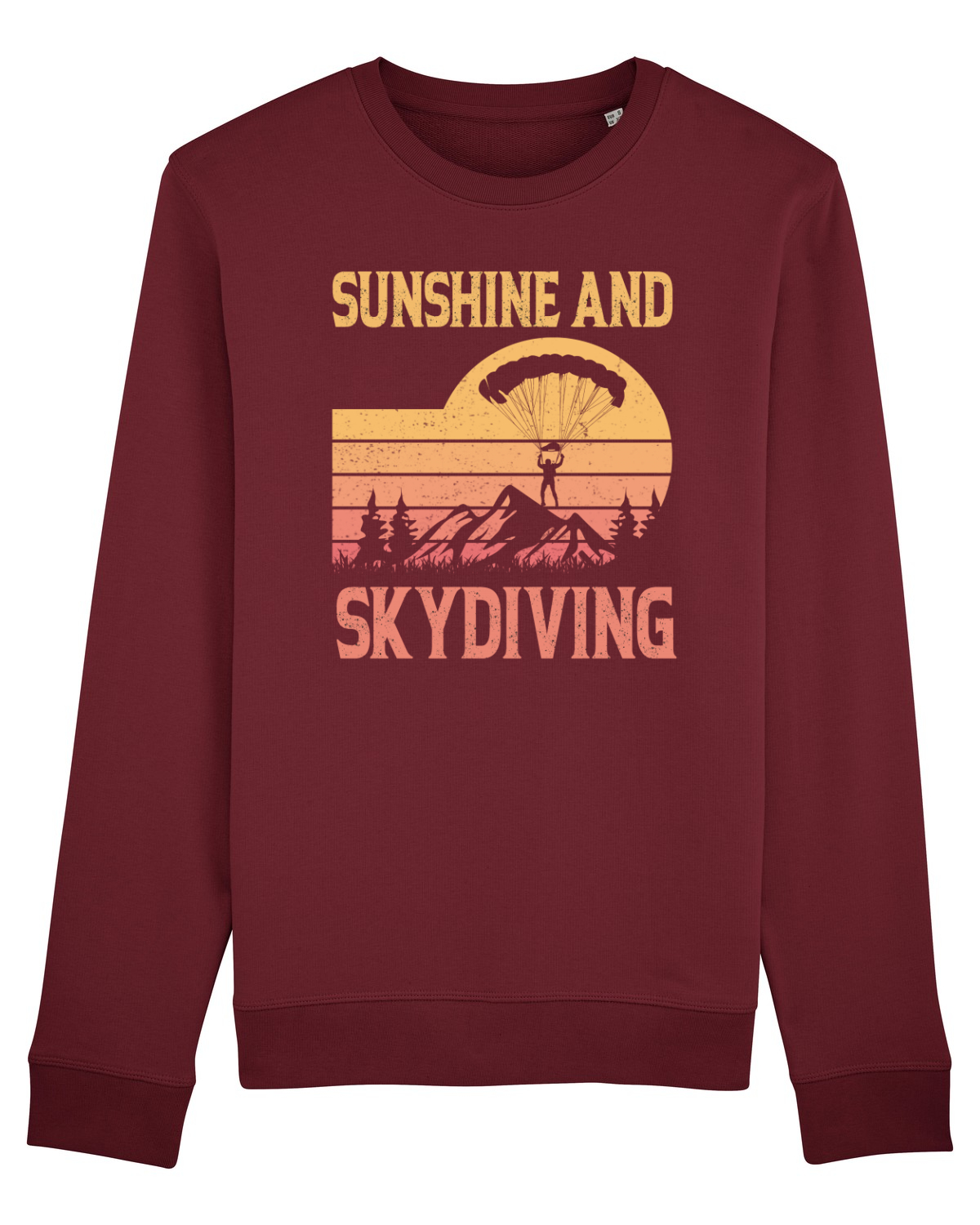 Bluză mânecă lungă Unisex Rise Burgundy