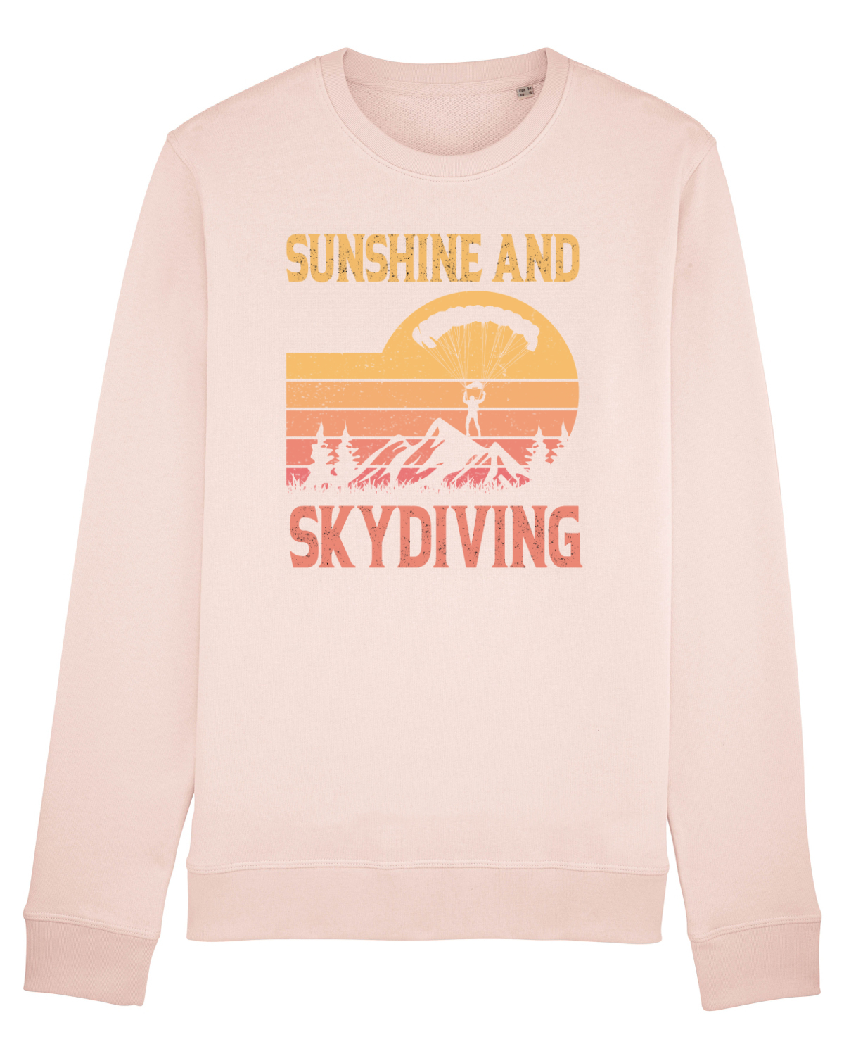 Bluză mânecă lungă Unisex Rise Candy Pink