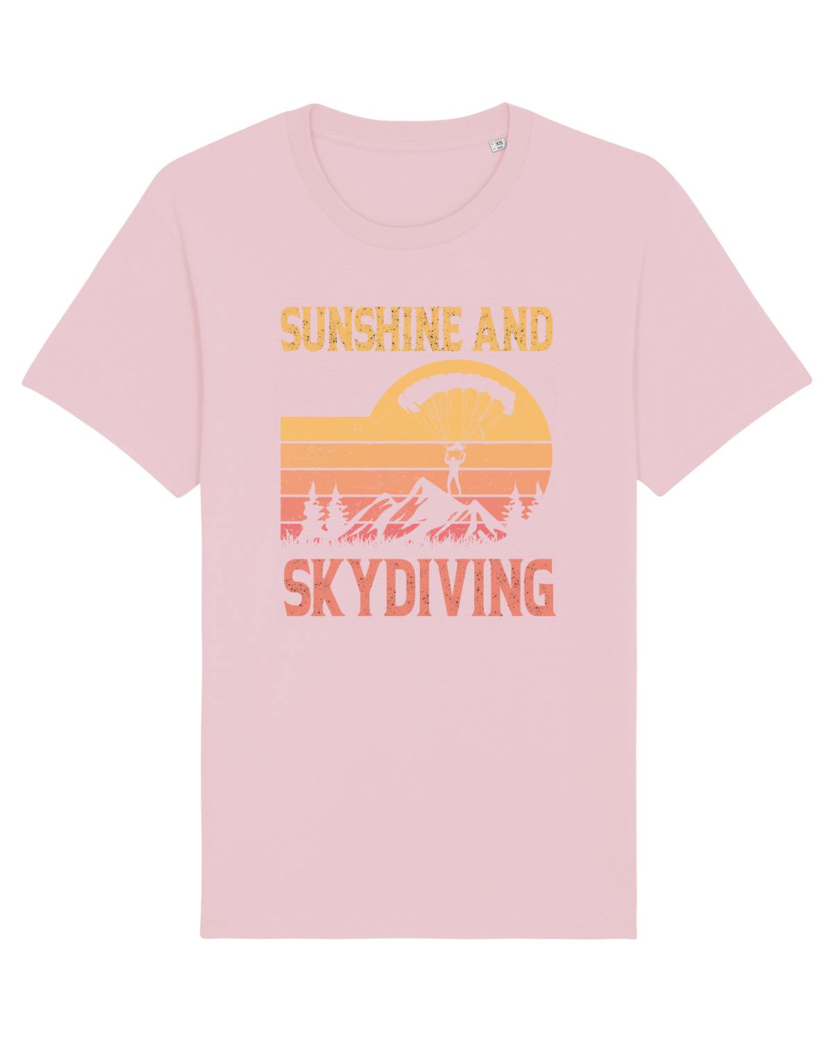 Tricou mânecă scurtă Unisex Rocker Cotton Pink