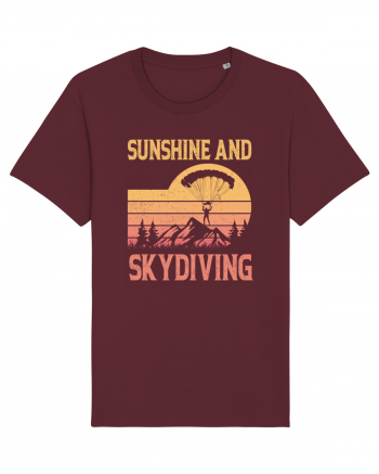 Sunshine And Skydiving Burgundy