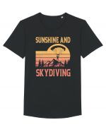 Sunshine And Skydiving Tricou mânecă scurtă guler larg Bărbat Skater