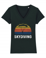 Skydiving Tricou mânecă scurtă guler V Damă Evoker