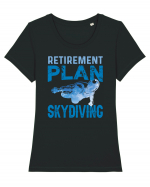 Retirement Plan Skydiving Tricou mânecă scurtă guler larg fitted Damă Expresser
