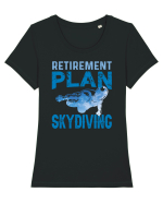 Retirement Plan Skydiving Tricou mânecă scurtă guler larg fitted Damă Expresser