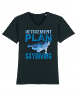 Retirement Plan Skydiving Tricou mânecă scurtă guler V Bărbat Presenter