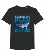 Retirement Plan Skydiving Tricou mânecă scurtă guler larg Bărbat Skater