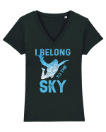 I Belong To The Sky Tricou mânecă scurtă guler V Damă Evoker