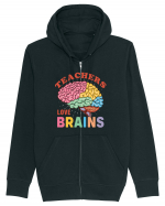Teachers Love Brains Hanorac cu fermoar Unisex Connector