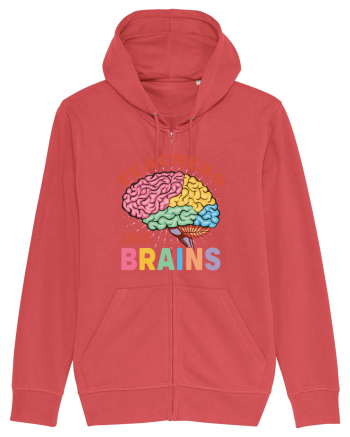 Teachers Love Brains Carmine Red