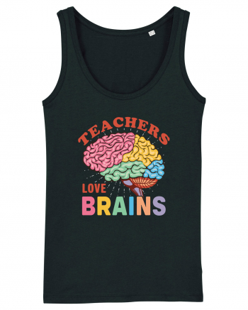 Teachers Love Brains Black