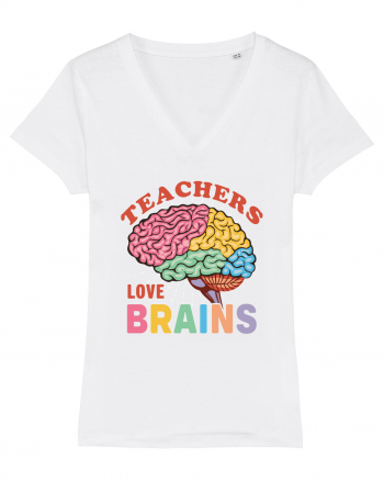 Teachers Love Brains White