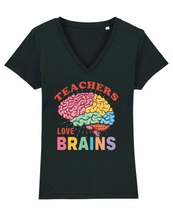 Teachers Love Brains Black
