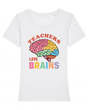 Teachers Love Brains White