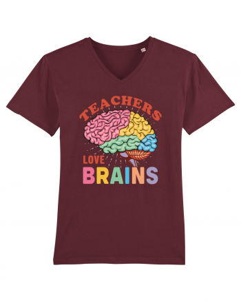 Teachers Love Brains Burgundy