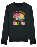 Teachers Love Brains Bluză mânecă lungă Unisex Rise