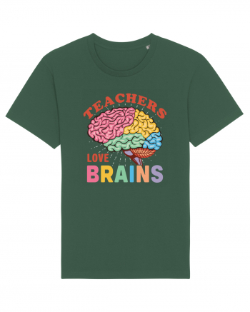 Teachers Love Brains Bottle Green