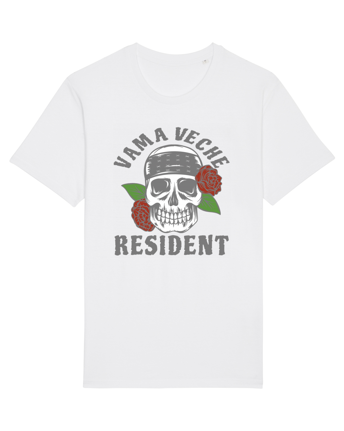 Tricou mânecă scurtă Unisex Rocker White
