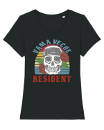 Resident Vama Veche Tricou mânecă scurtă guler larg fitted Damă Expresser