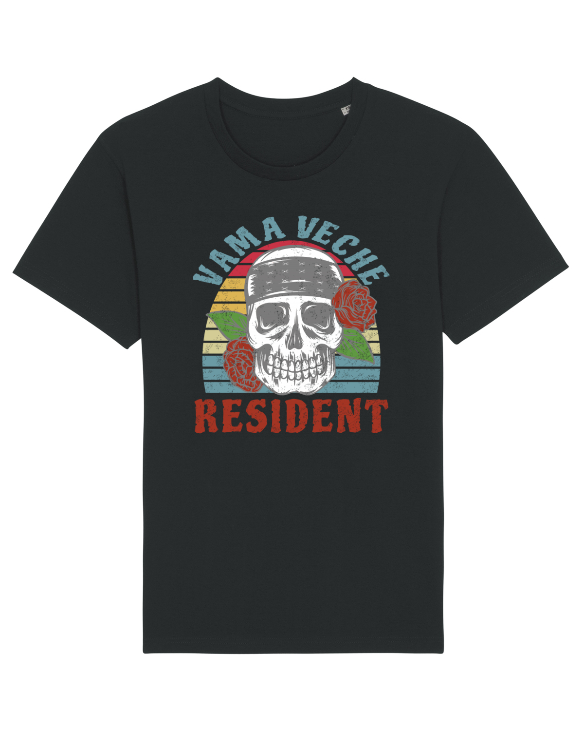 Tricou mânecă scurtă Unisex Rocker Black