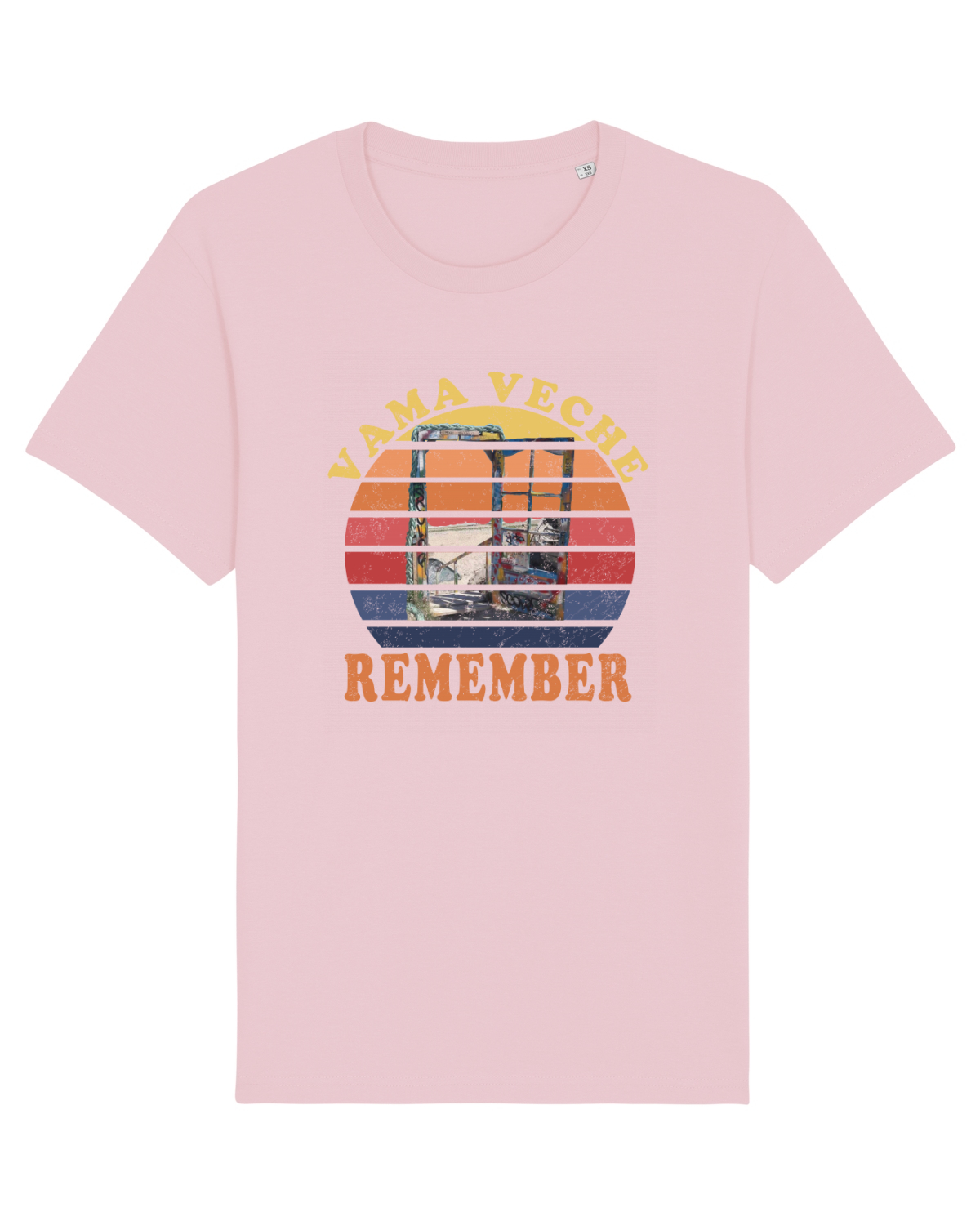 Tricou mânecă scurtă Unisex Rocker Cotton Pink