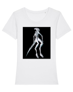 Xenomorph Tricou mânecă scurtă guler larg fitted Damă Expresser