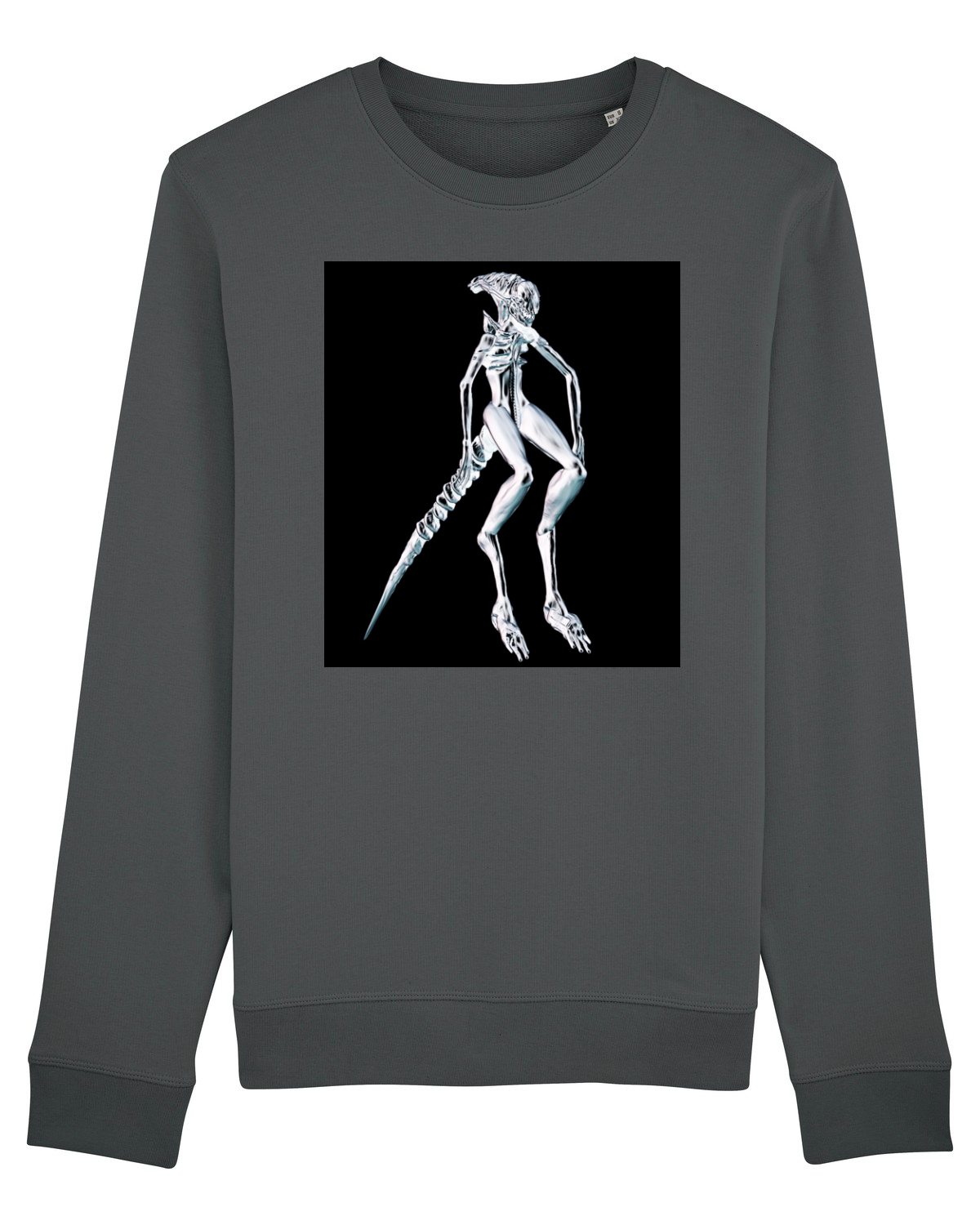 Bluză mânecă lungă Unisex Rise Anthracite