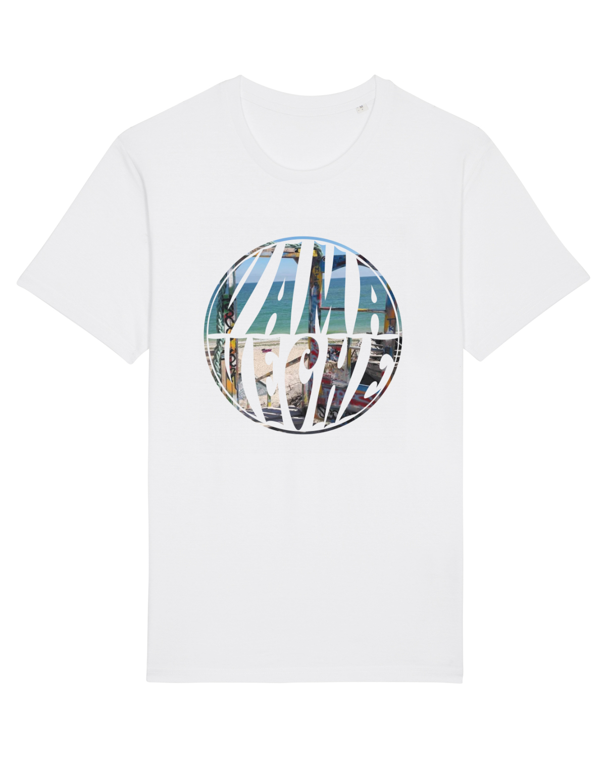 Tricou mânecă scurtă Unisex Rocker White