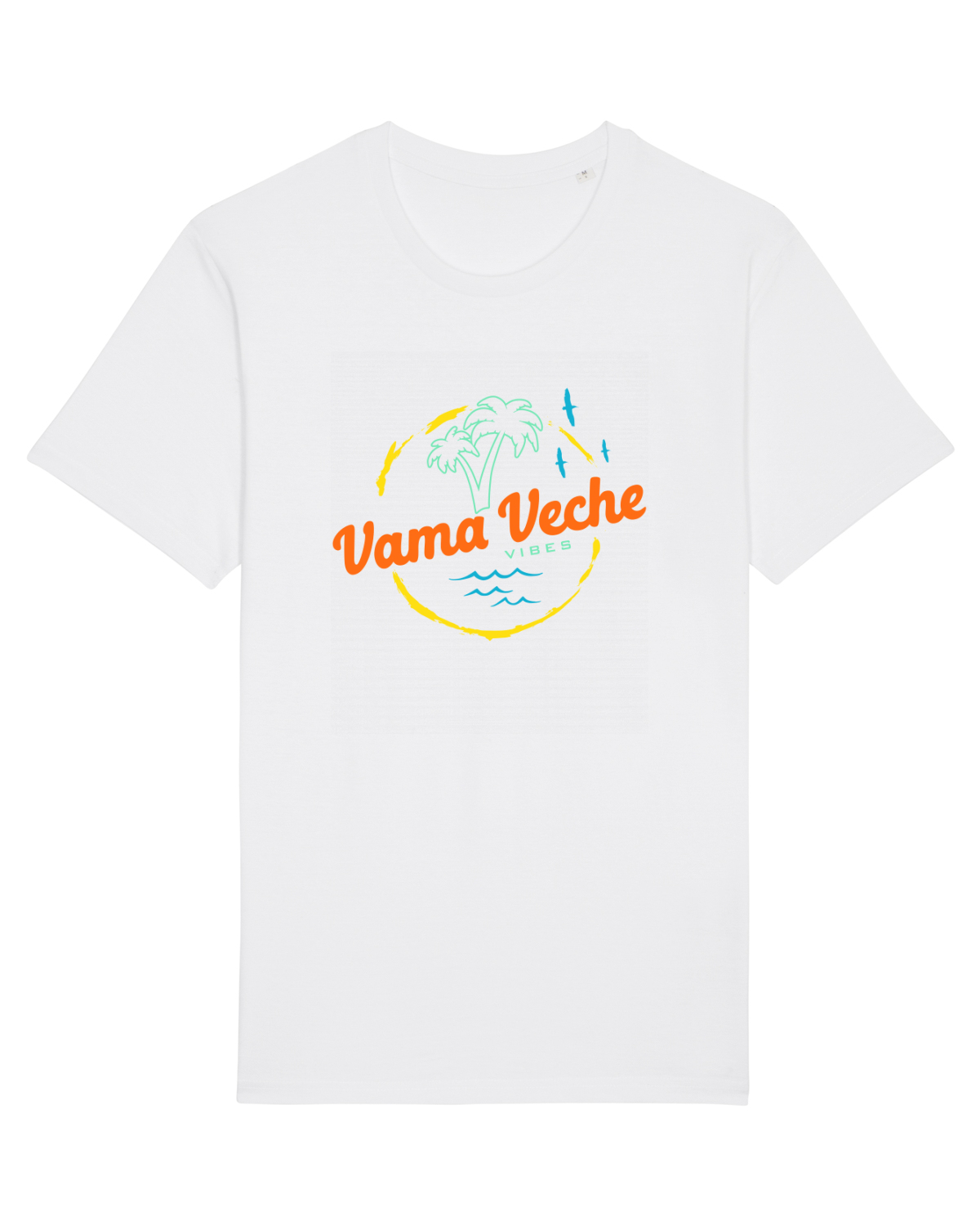 Tricou mânecă scurtă Unisex Rocker White