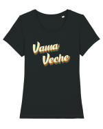 Vama Veche Vara Tricou mânecă scurtă guler larg fitted Damă Expresser
