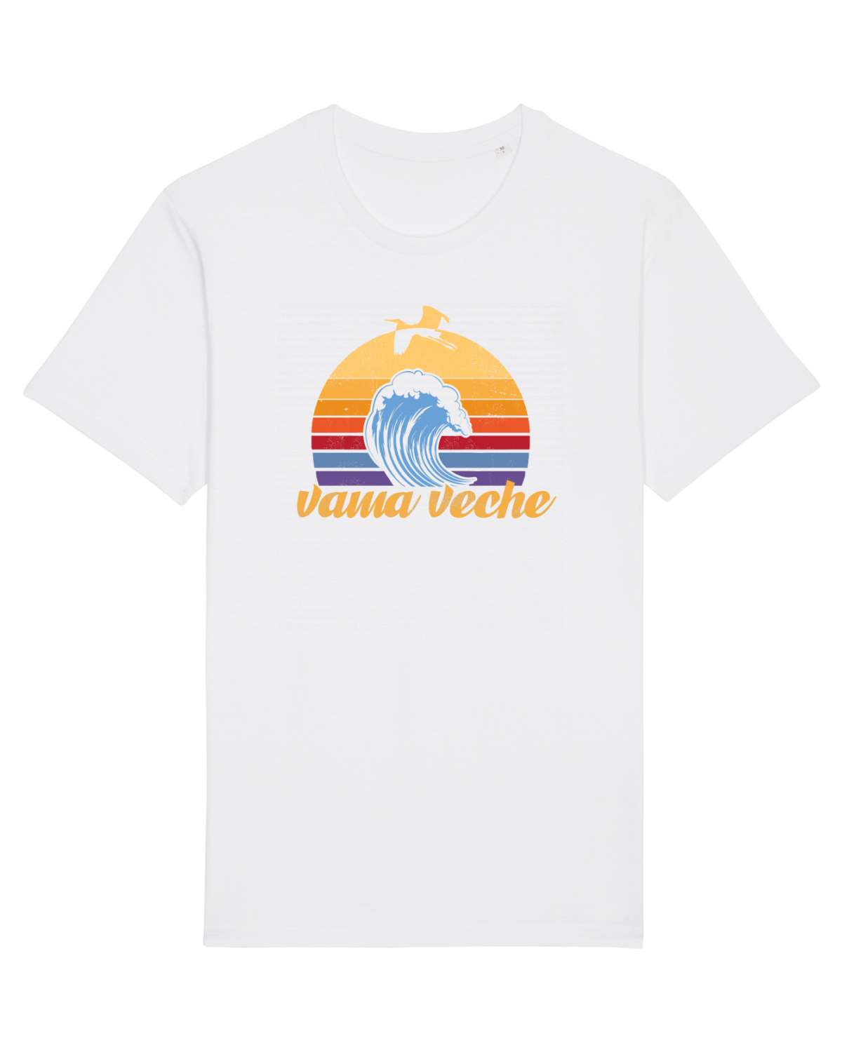 Tricou mânecă scurtă Unisex Rocker White